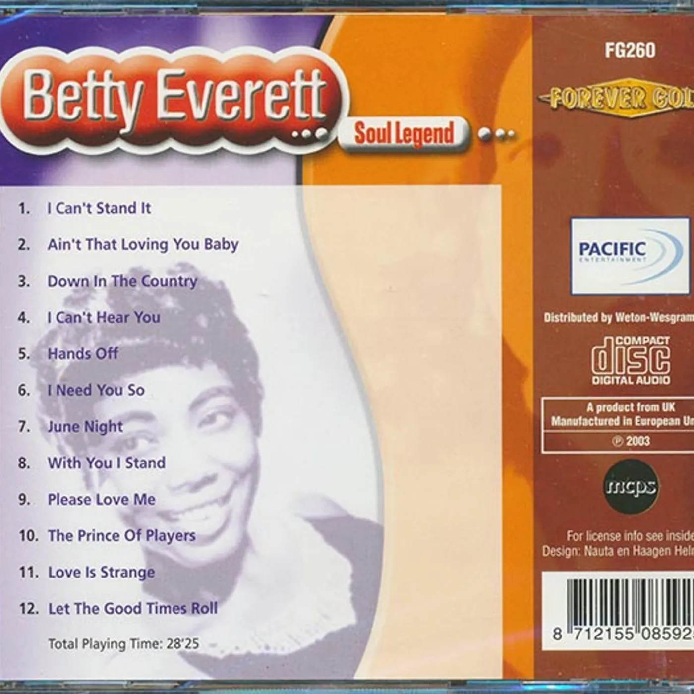 Betty Everett  CD -  Soul Legend
