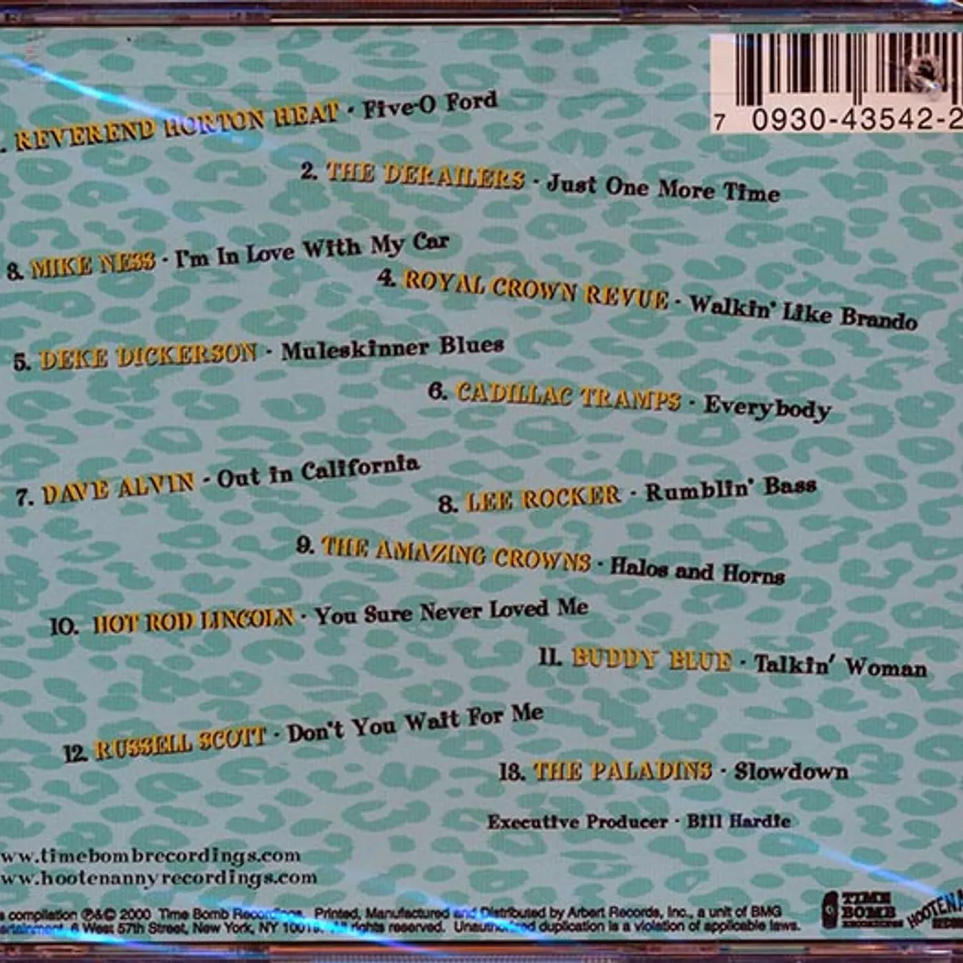 Dave Alvin, The Derailers, Hot Rod Lincoln, Deke Dickerson, Etc.  CD -  Live At The Hootenanny Volume 1