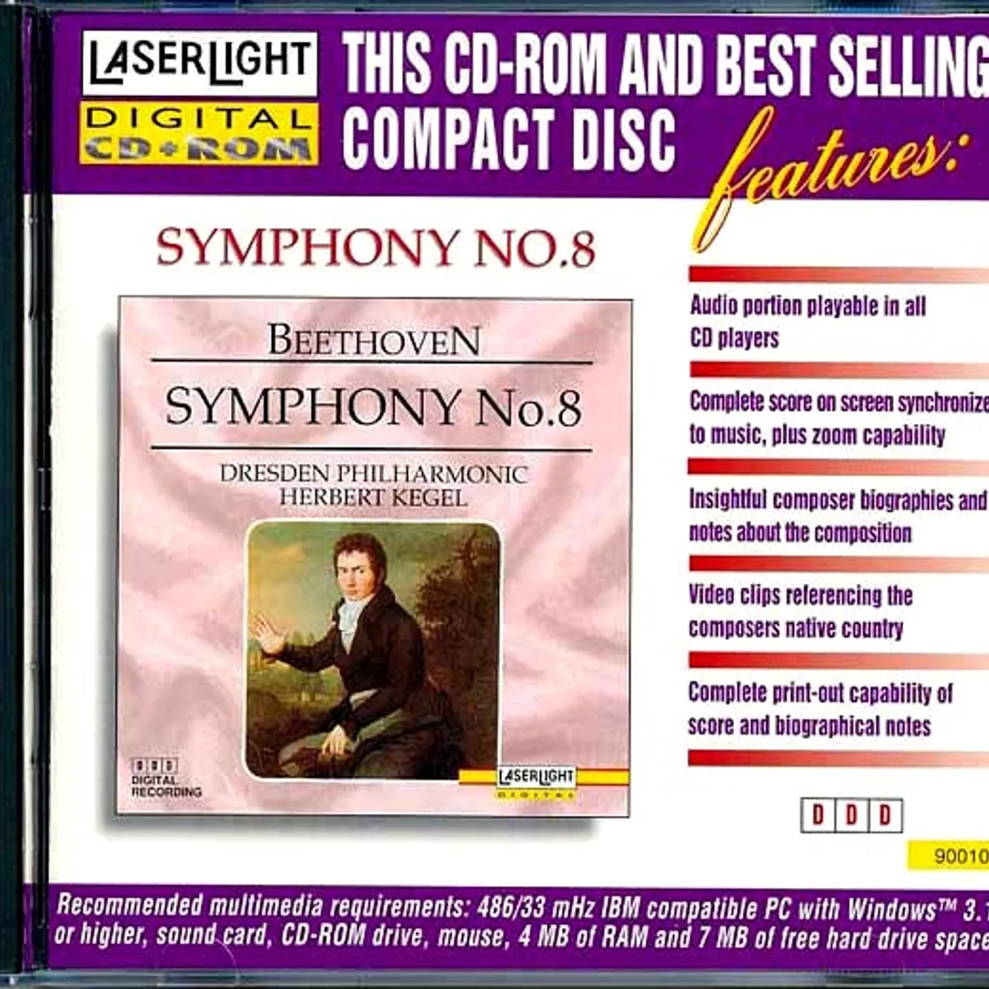 Herbert Kegel, Dresden Philharmonic Orchestra  CD -  Beethoven Symphony No. 8