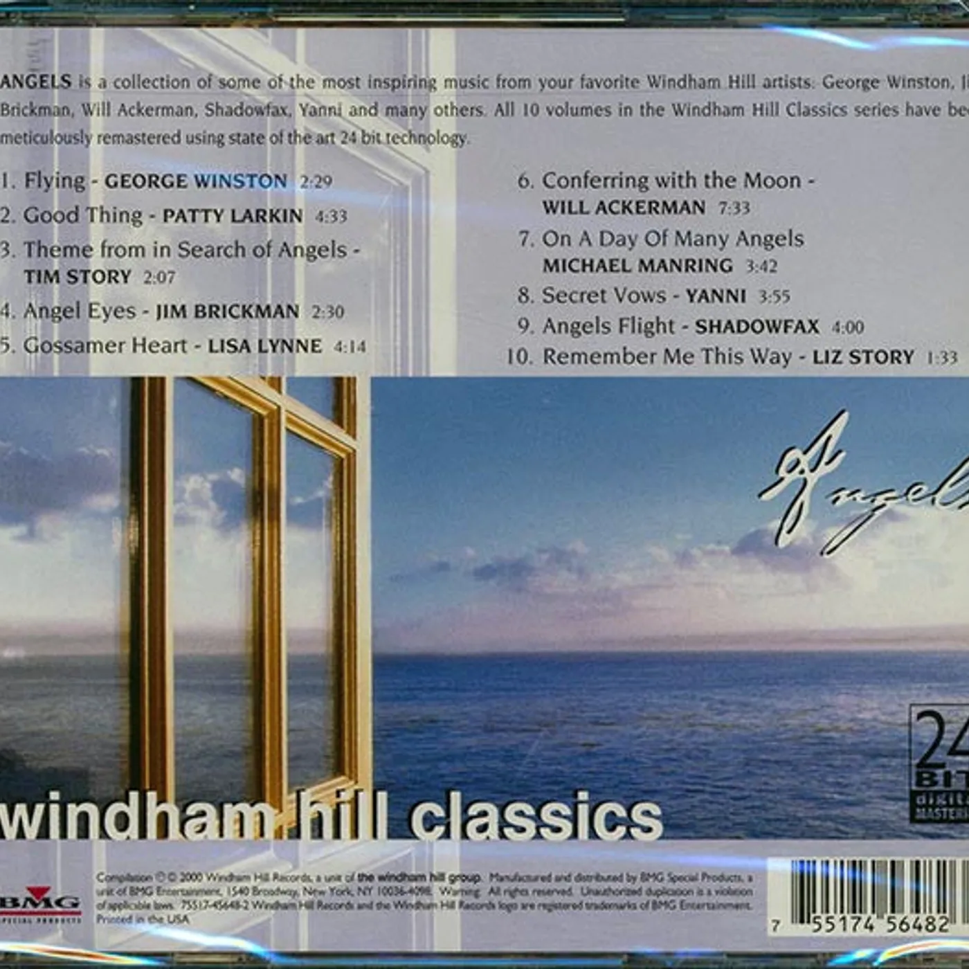 George Winston, Patty Larkin, Jim Brickman, Yanni, Etc.  CD -  Angels: Winham Hill Classics