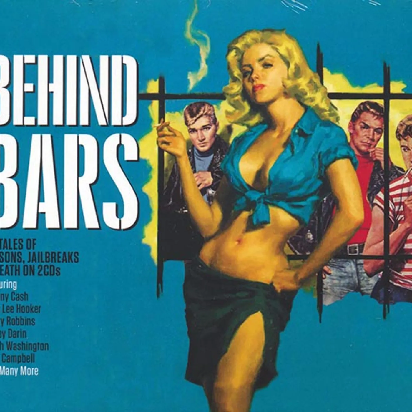 Johnny Cash, Lee Hazlewood, Marty Robbins, Etc.  CD -  Behind Bars: 40 Tales Of Prisons, Jailbreaks & Death (40 tracks) (2xCD) (deluxe 3 fold digipak)