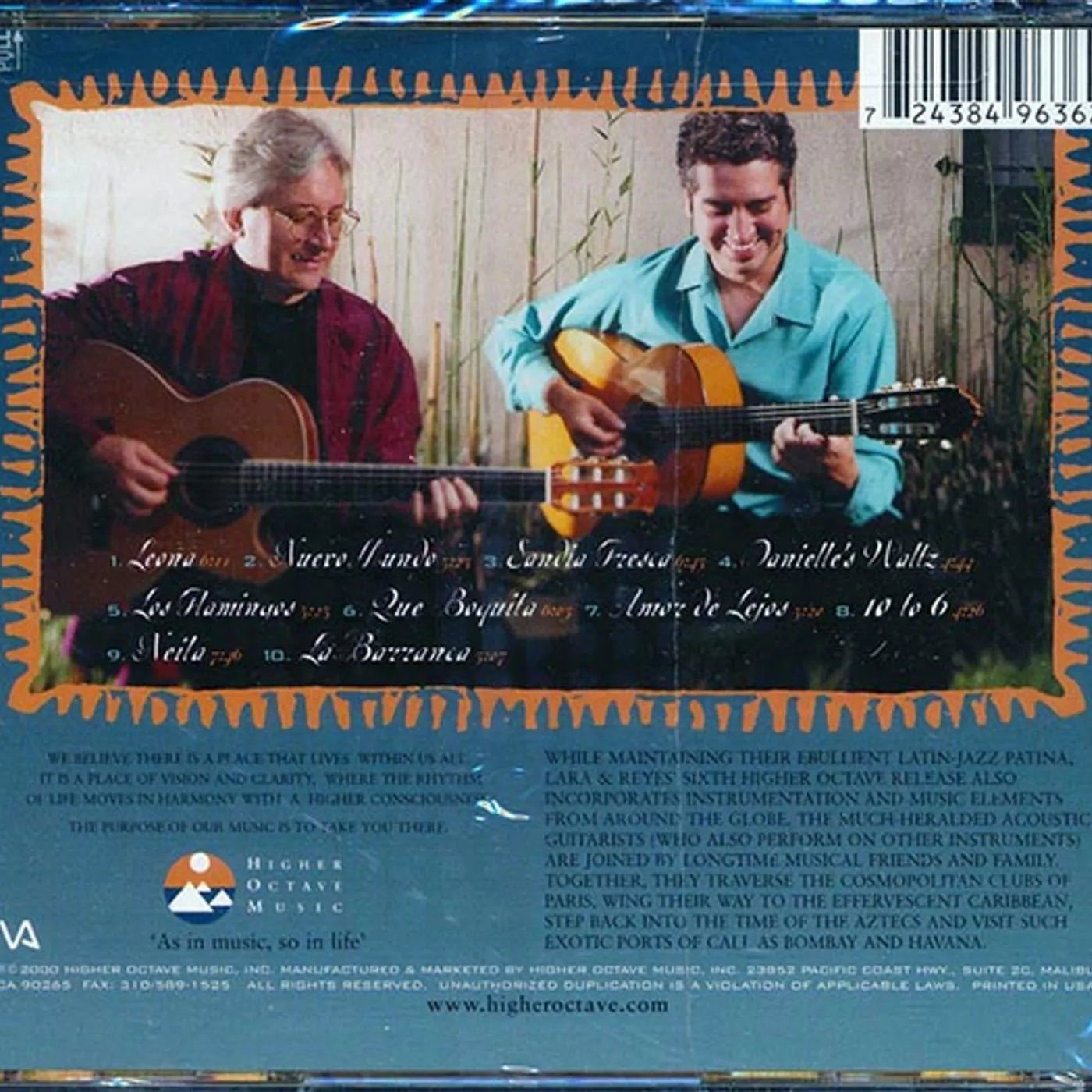 Lara & Reyes  CD -  World Jazz