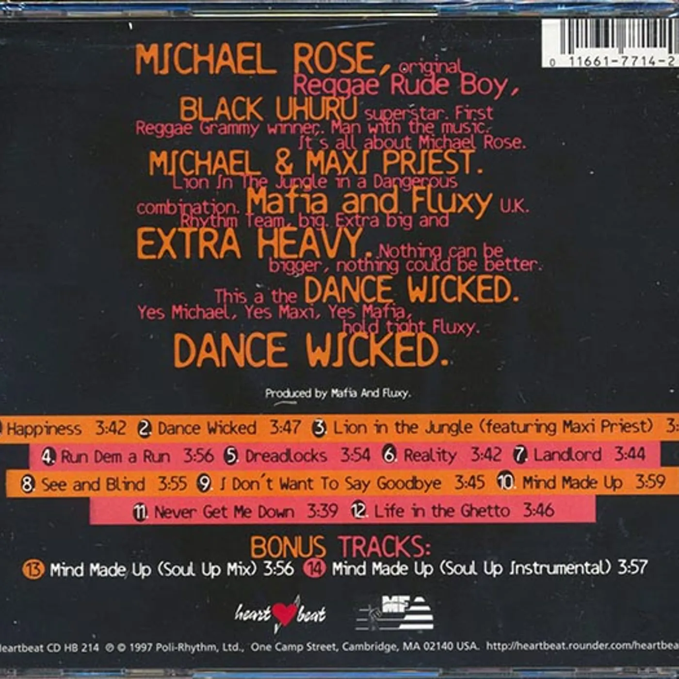 Michael Rose  CD -  Dance Wicked
