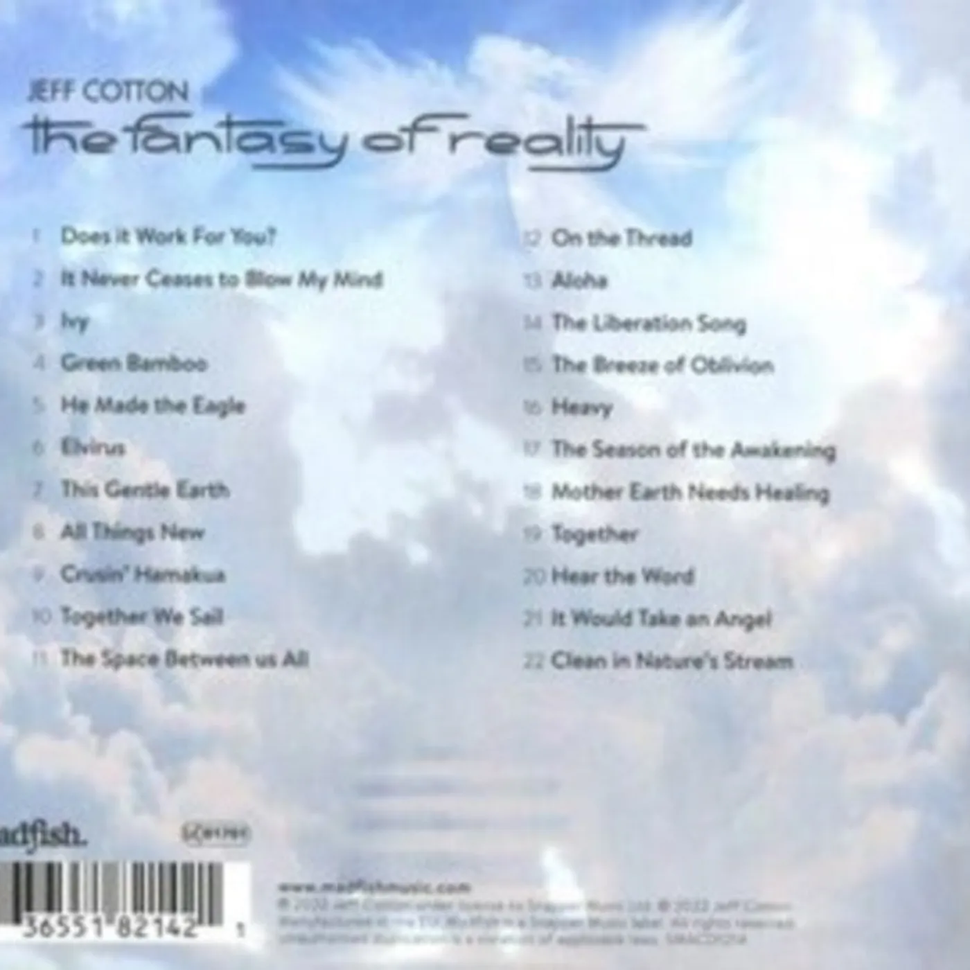 Jeff Cotton CD - The Fantasy Of Reality