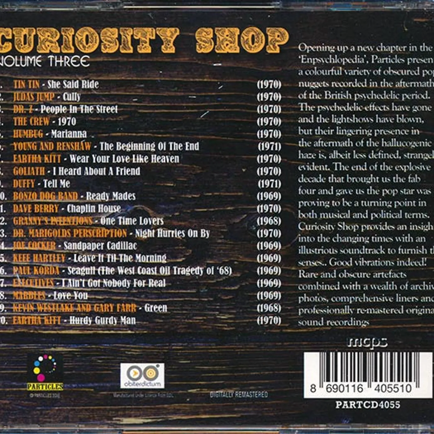 Humbug, The Crew, Duffy, Bonzo Dog Band, Etc.  CD -  Curiousity Shop Volume 3: A Rare Collection Of Aural Antiquities And Objects D'art 1968 1971 (ltd. ed.) (incl. large booklet)