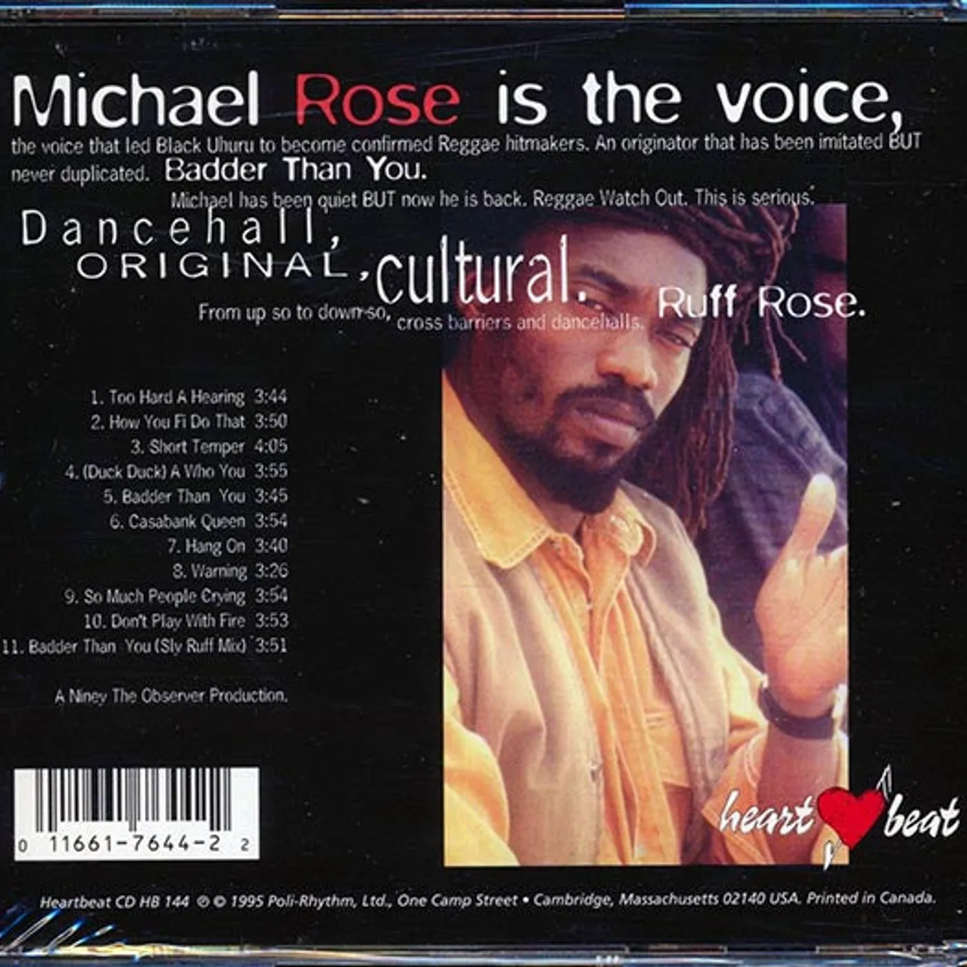 Michael Rose  CD -  Michael Rose (marked/ltd stock)