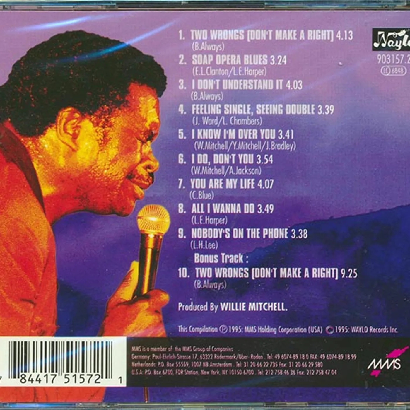 Otis Clay  CD -  You Are My Life