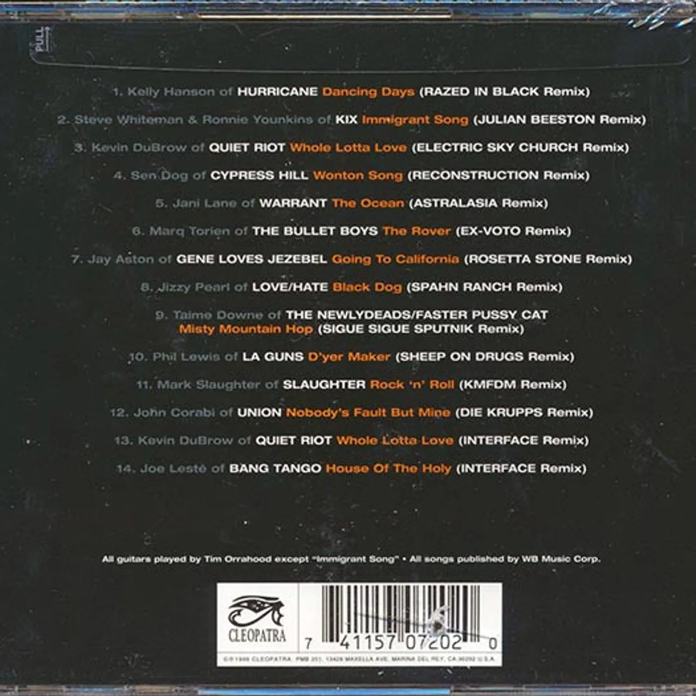 Quiet Riot, Cypress Hill, Slaughter, Etc.  CD -  A Tribute To Led Zeppelin: The Song Remains Remixed (marked/ltd stock)