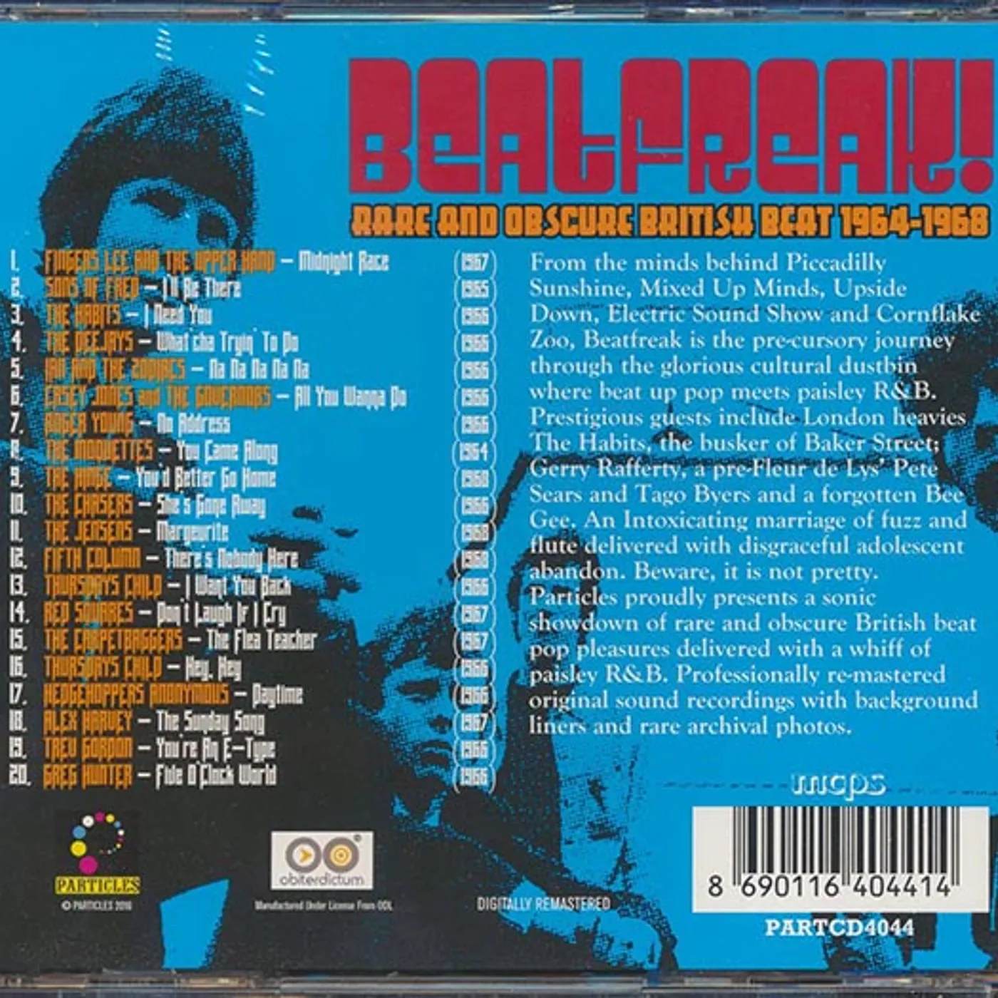 Red Squares, The Habits, Sons Of Fred, The Deejays, Etc.  CD -  Beatfreak! Volume 1: Rare And Obscure British Beat 1964 1968