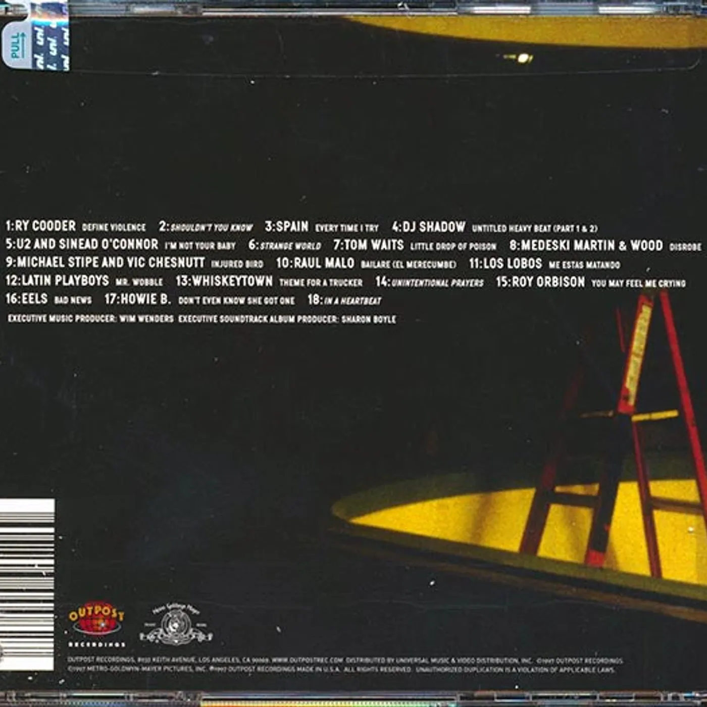 Ry Cooder, DJ Shadow, U2, Latin Playboys, Tom Waits, Howie B, Etc.  CD -  The End Of Violence: Songs From The Motion Picture Soundtrack (marked/ltd stock)