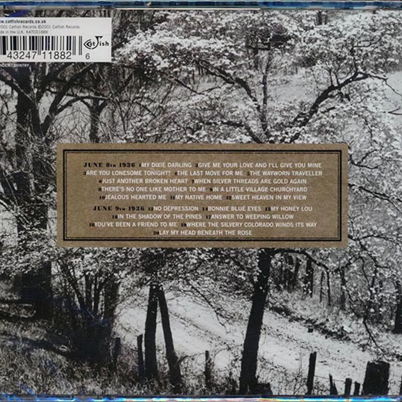 The Carter Family  CD -  The Decca Sessions Volume 1