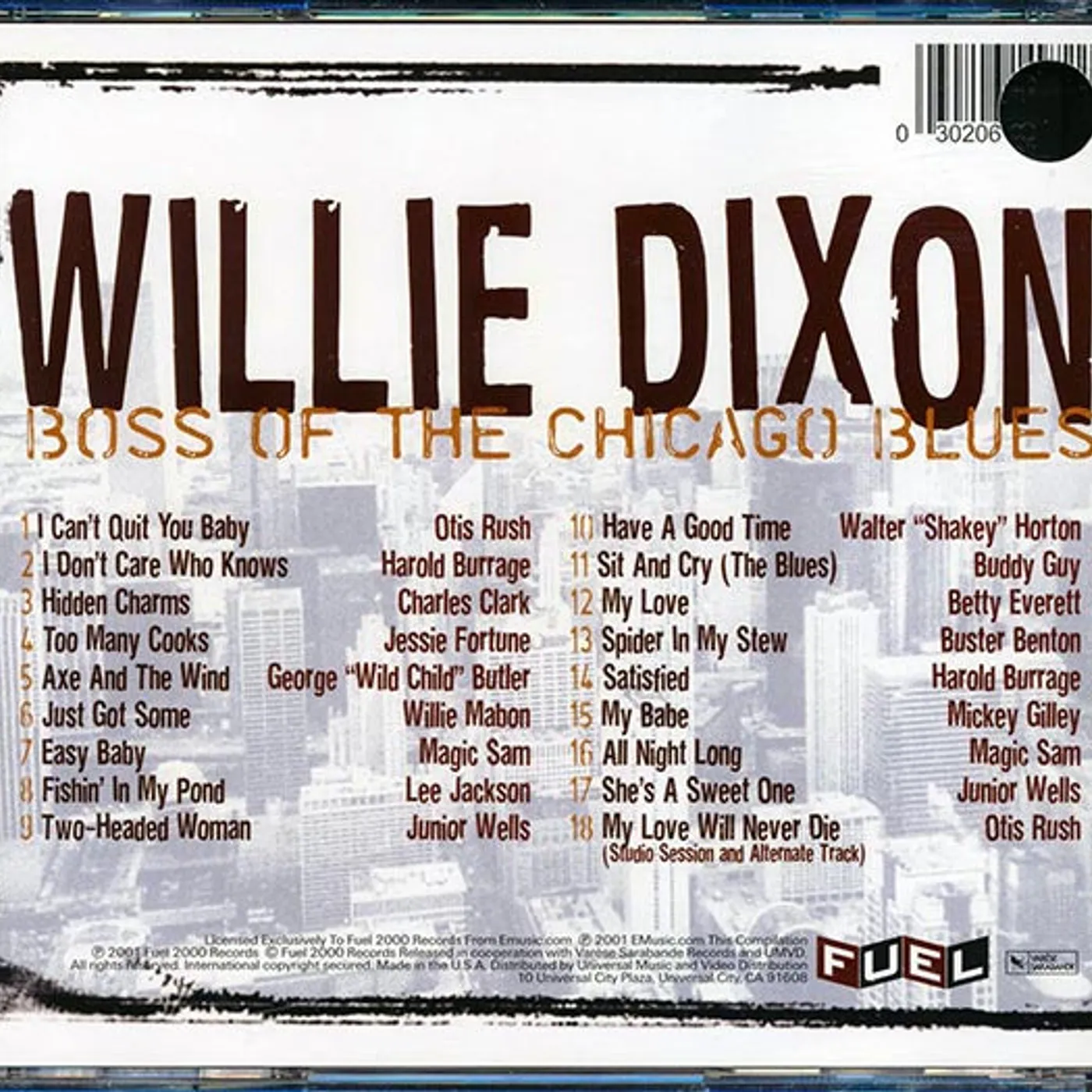 Willie Dixon  CD -  Boss Of The Chicago Blues (marked/ltd stock)
