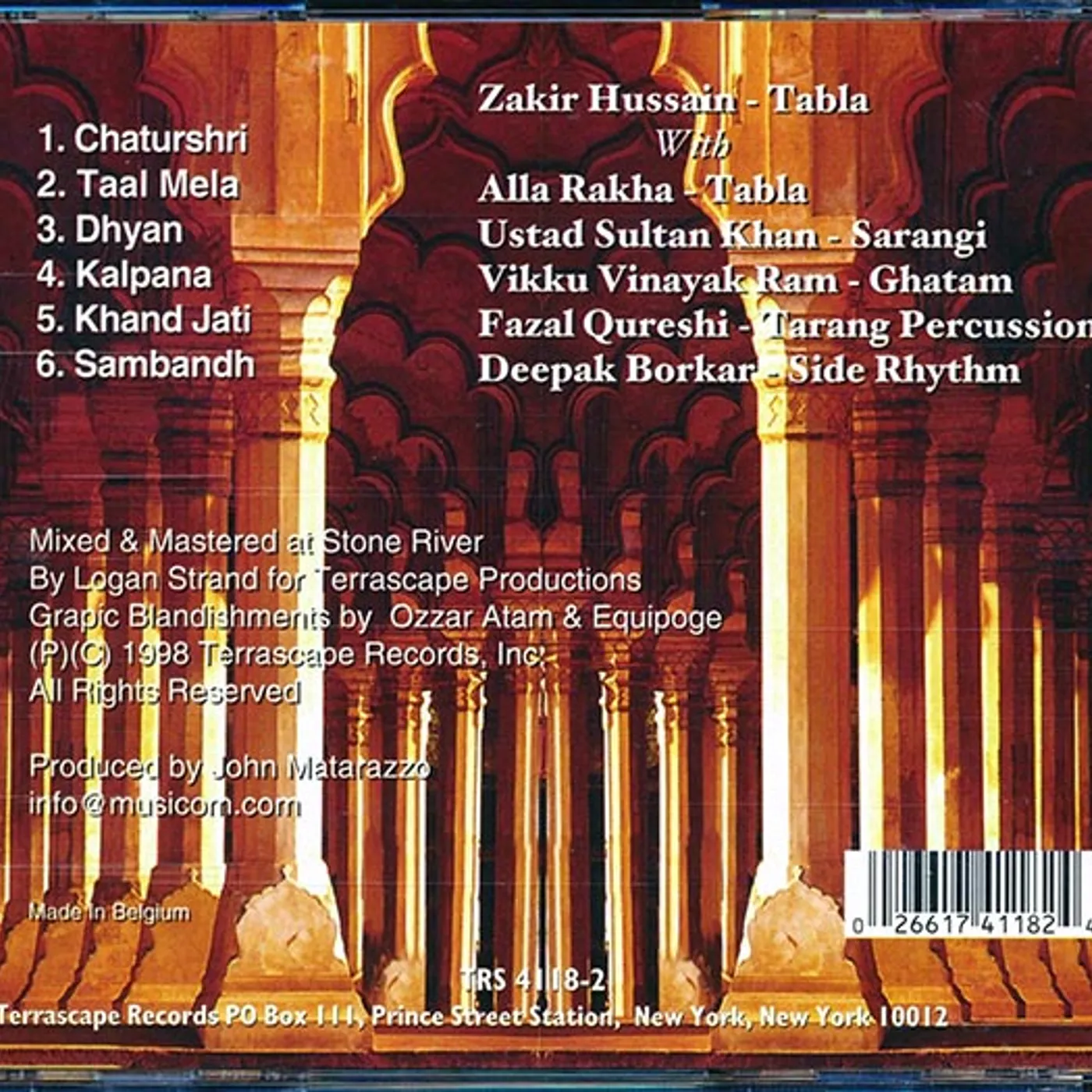 Zakir Hussain  CD -  Sambandh