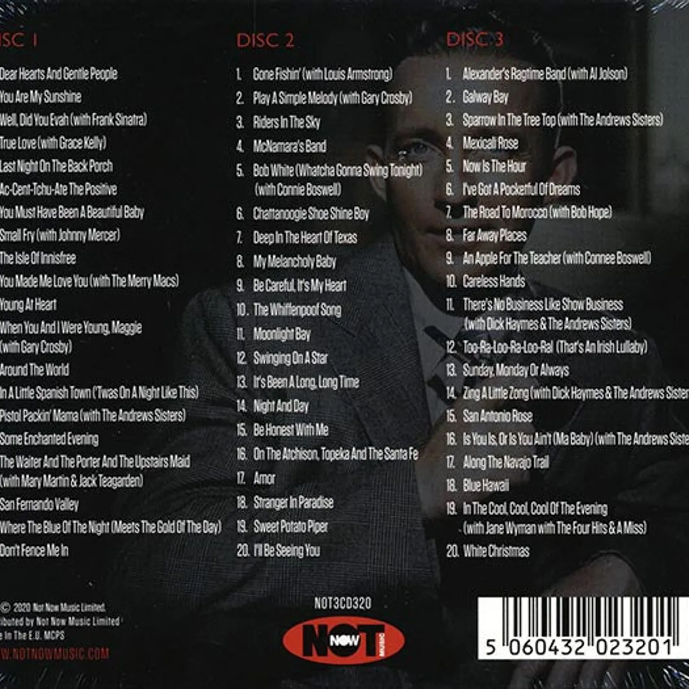 Bing Crosby  CD -  Greatest Hits: 60 Original Recordings (60 tracks) (3xCD) (deluxe 3 fold digipak)