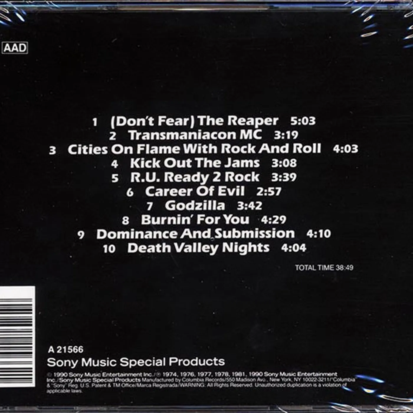 Blue Öyster Cult  CD -  On Flame With Rock And Roll