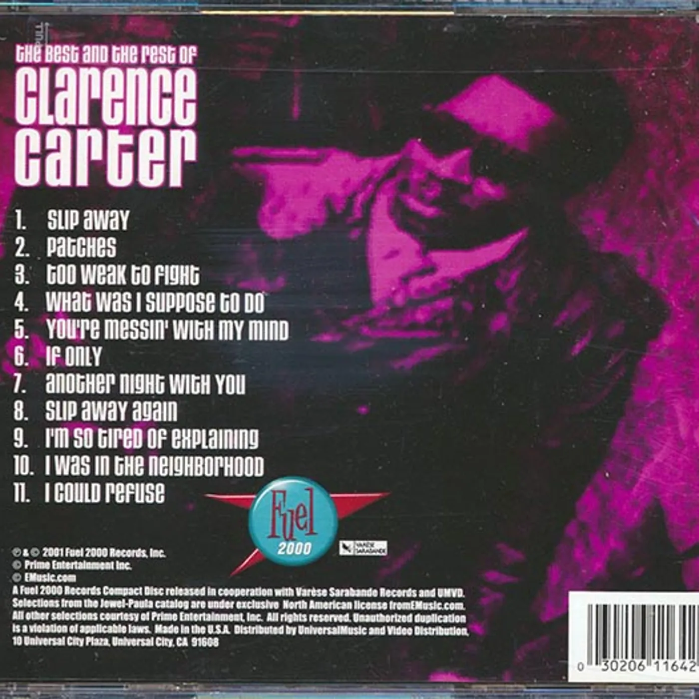 Clarence Carter  CD -  The Best And The Rest Of Clarence Carter (marked/ltd stock)