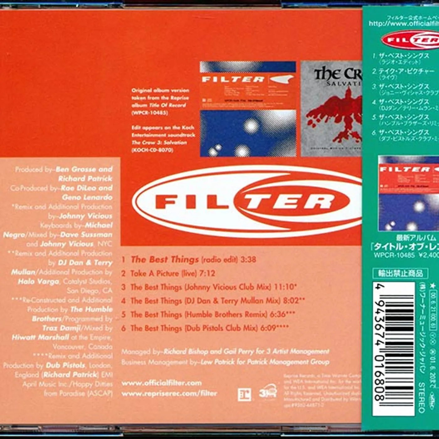 Filter  CD -  The Best Things Remix