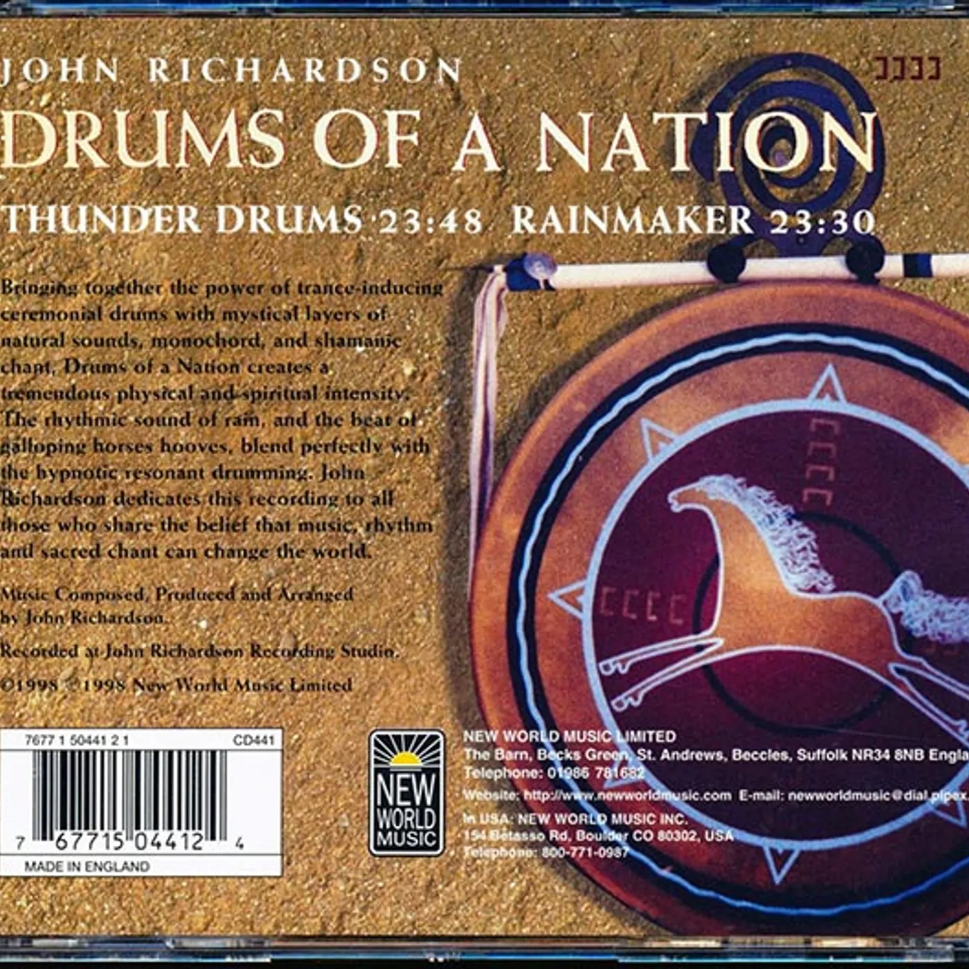 John Richardson  CD -  Drums Of A Nation