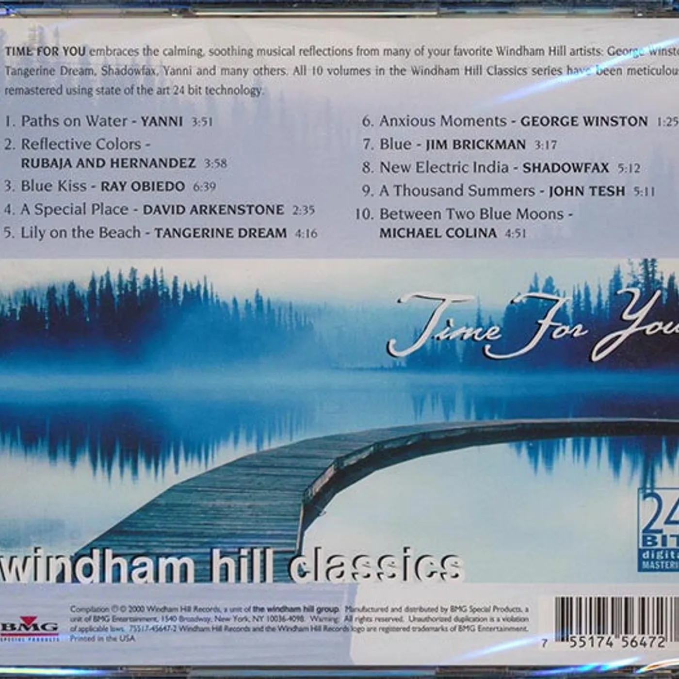 John Tesh, Tangerine Dream, Yanni, George Winston, Etc.  CD -  Time For You (24 bit mastering)