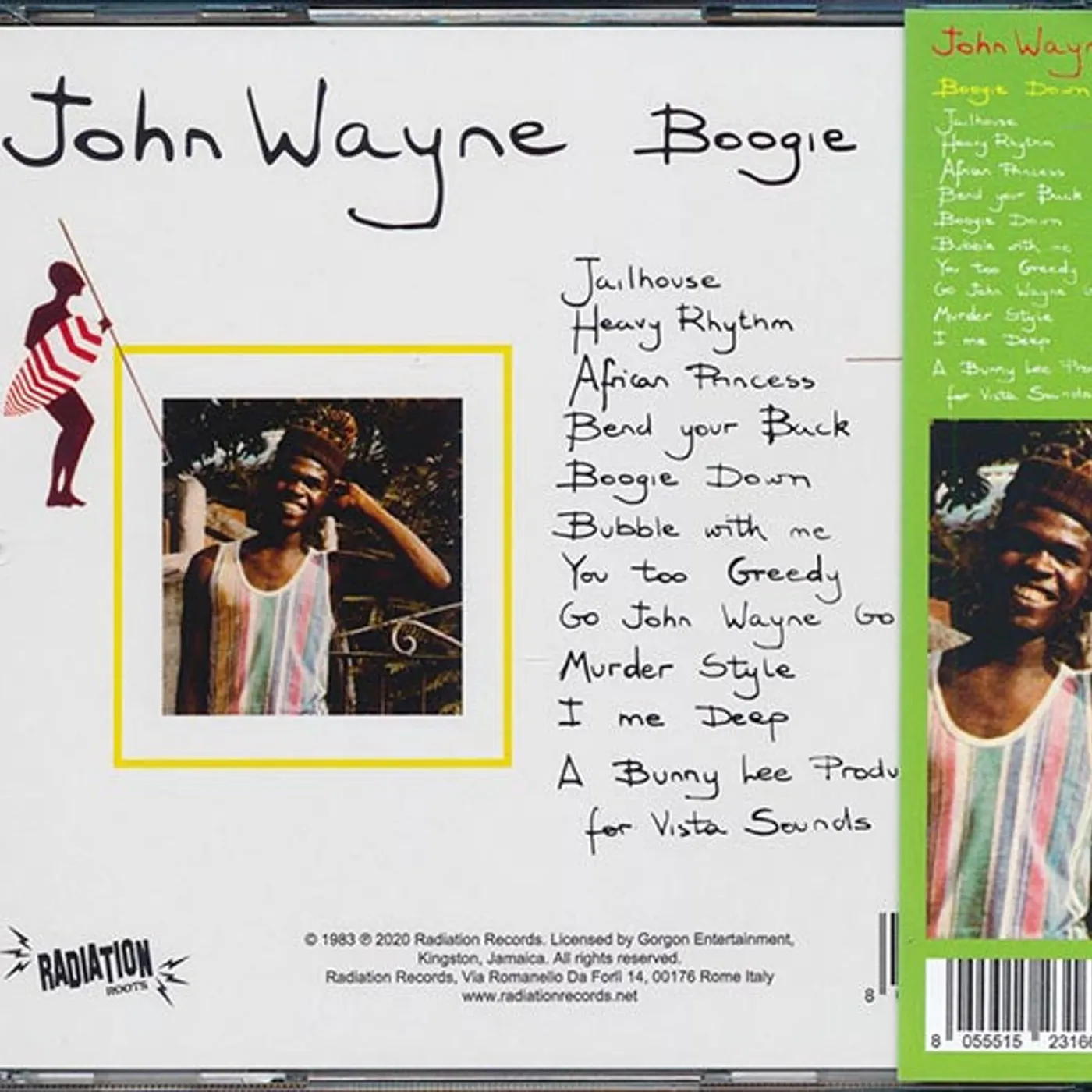 John Wayne  CD -  Boogie Down With Sly & Robbie & The Aggrovators (ltd. ed.)