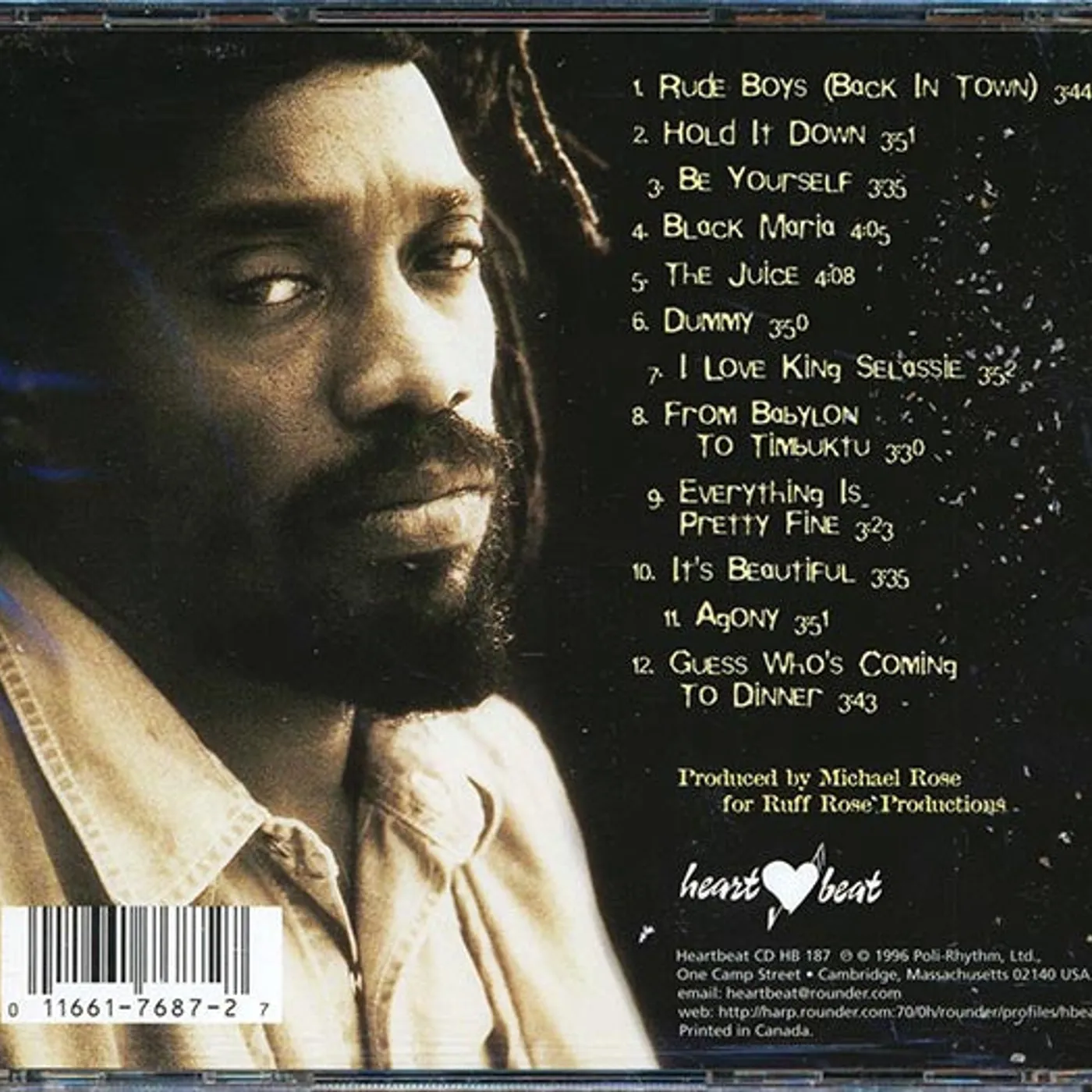 Michael Rose  CD -  Be Yourself (marked/ltd stock)