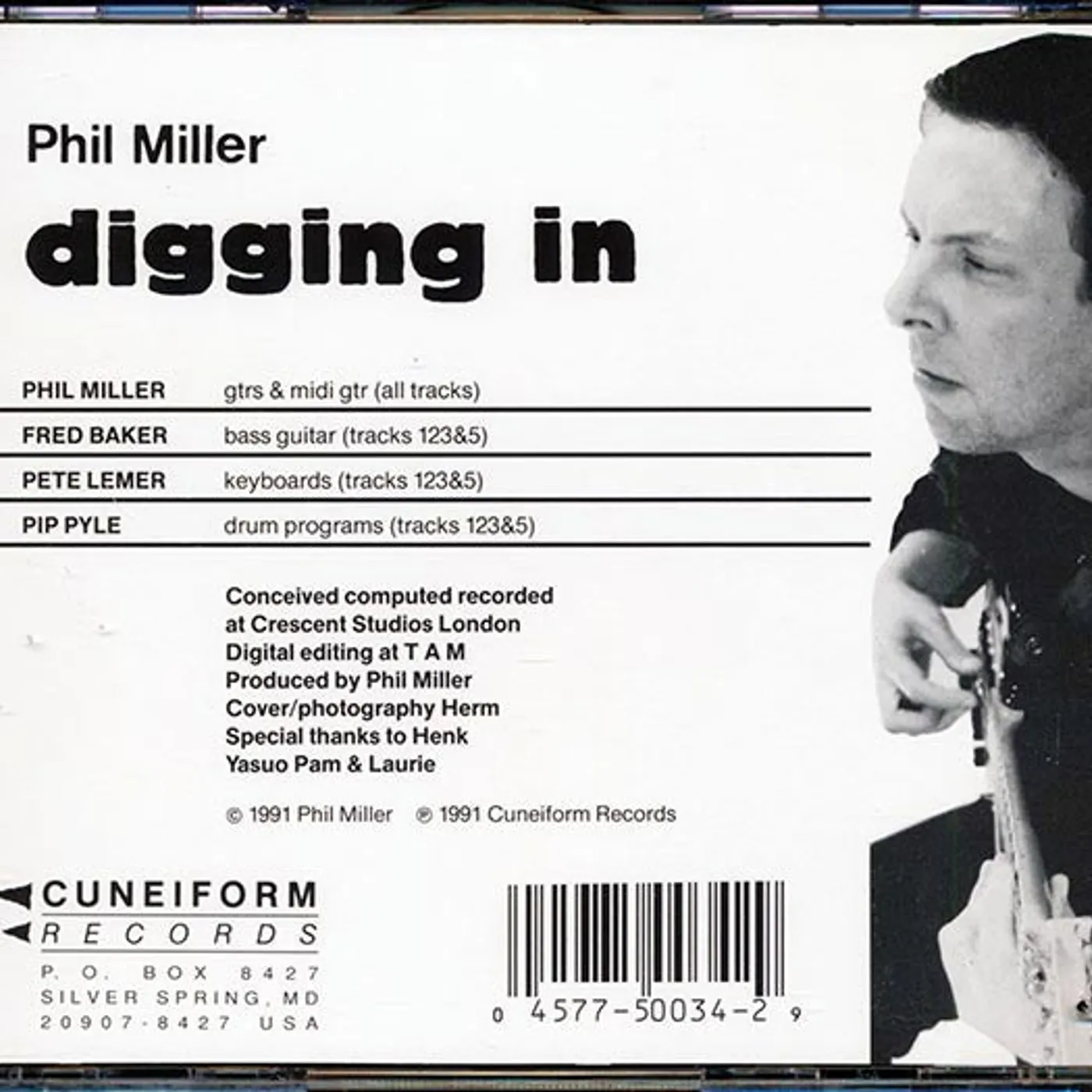 Phil Miller  CD -  Digging In