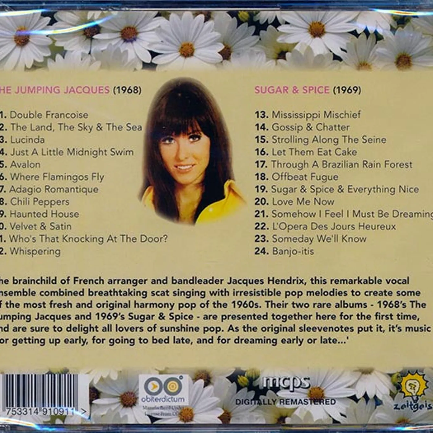 The Jumping Jacques  CD -  Let Them Eat Cake: The Jumping Jacques + Sugar & Spice (2 albums on 1 CD) (24 tracks) (remastered)
