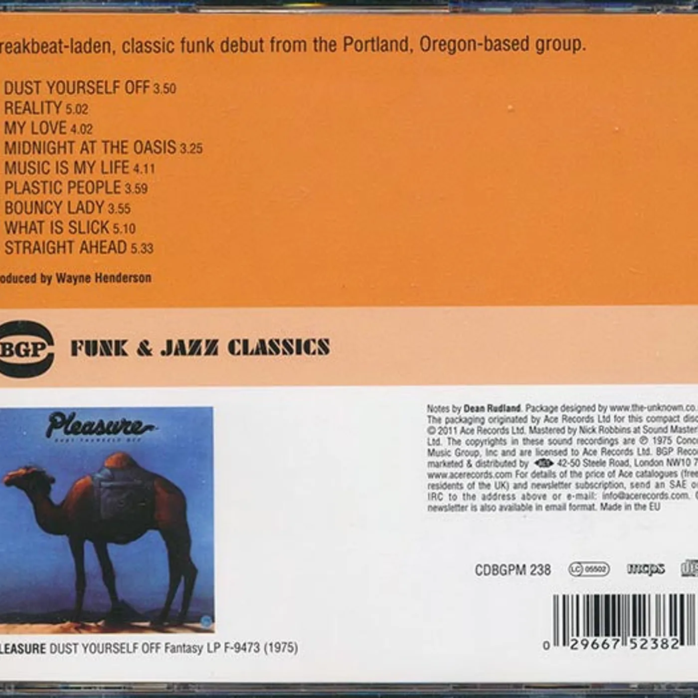 Pleasure CD - Dust Yourself Off