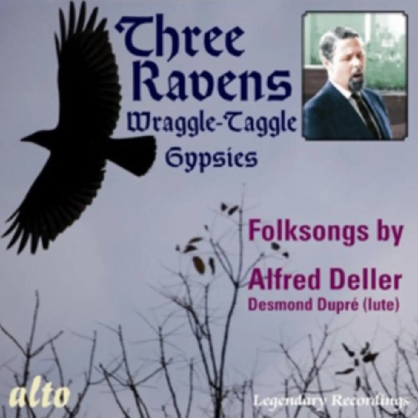 Alfred Deller CD - Three Ravens / Folksongs By Alfred Deller (2 LP Vinyl Records To 1cd)