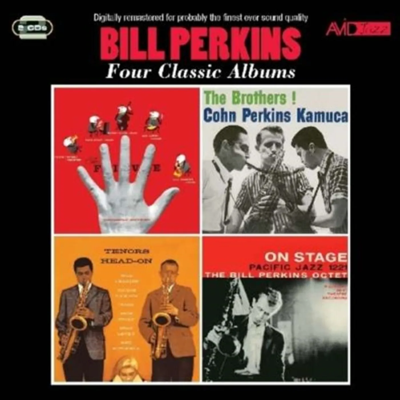 Bill Perkins CD - Four Classic Albums (The Five / The Brothers! / Tenors Head-On / On Stage)