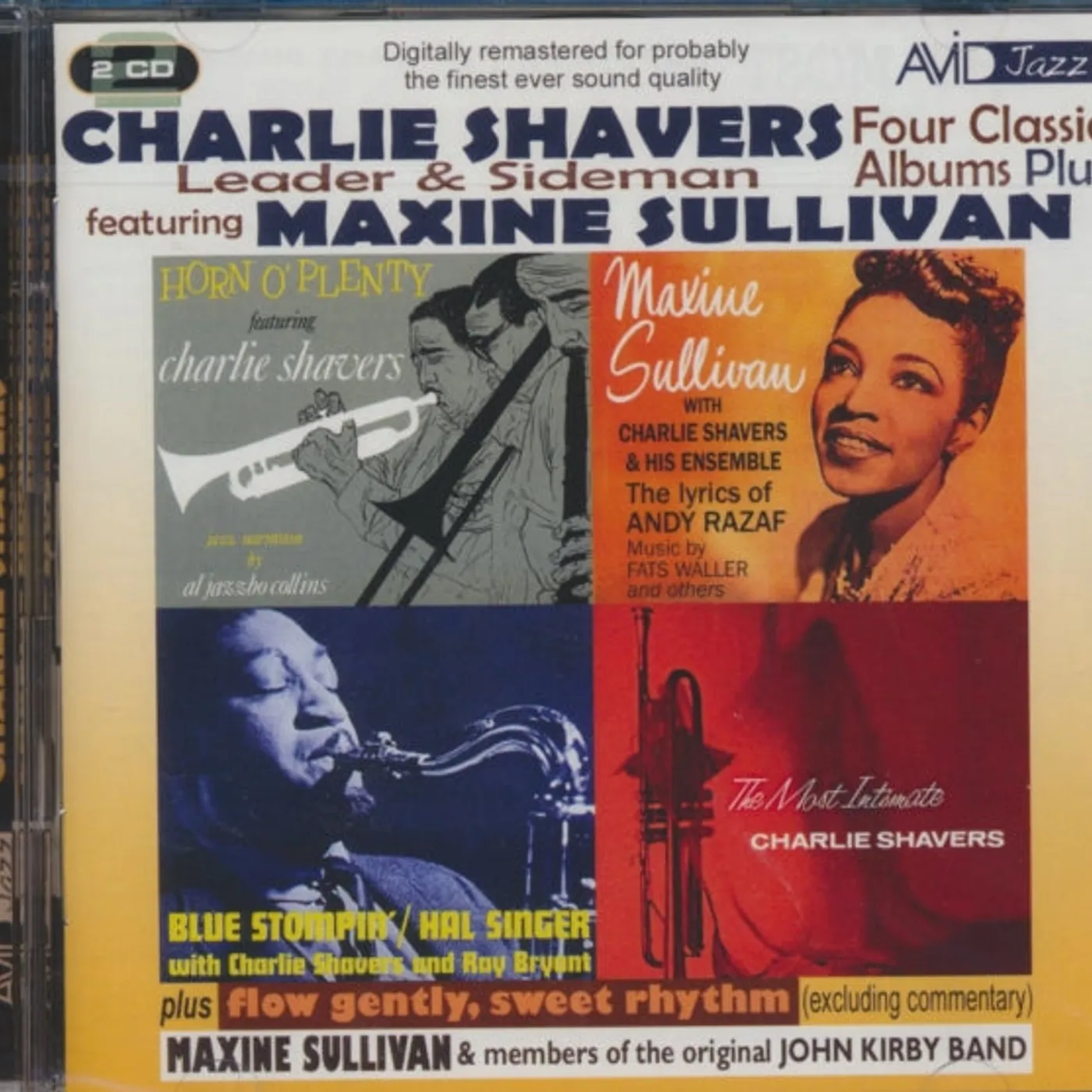 Charlie Shavers Feat Maxine Sullivan CD - Four Classic Albums Plus (Tribute To Andy Razaf / Horn O'plenty / The Most Intimate / Blue Stompin')