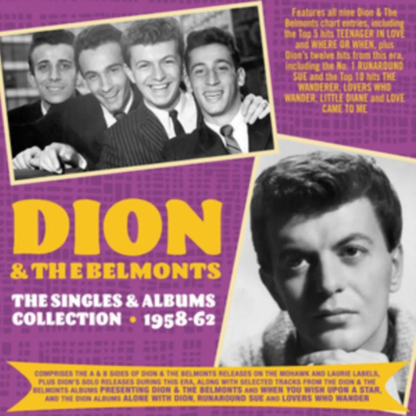 Dion & The Belmonts CD - The Singles & Albums Collection 1957-1962