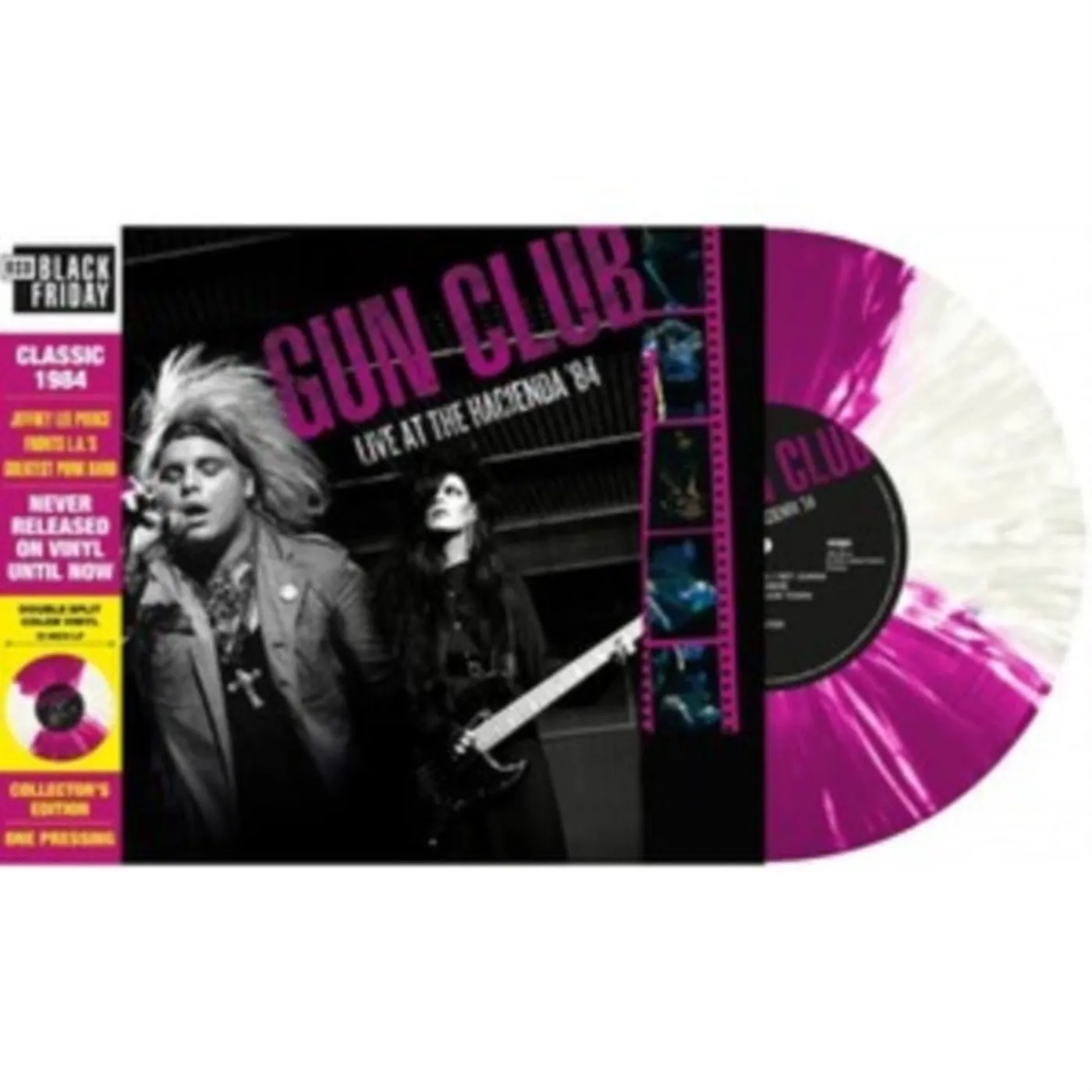 The Gun Club LP Vinyl Record - Live At The Hacienda '84 (Quattro Purple/White Splatter Vinyl)
