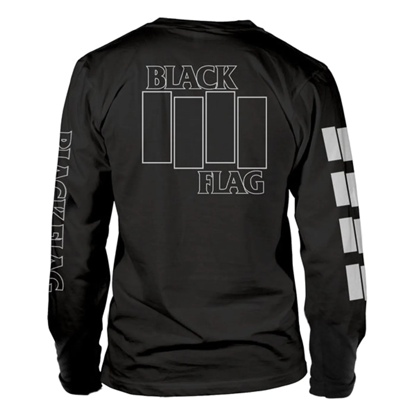 Black Flag Long Sleeve T Shirt - Logo
