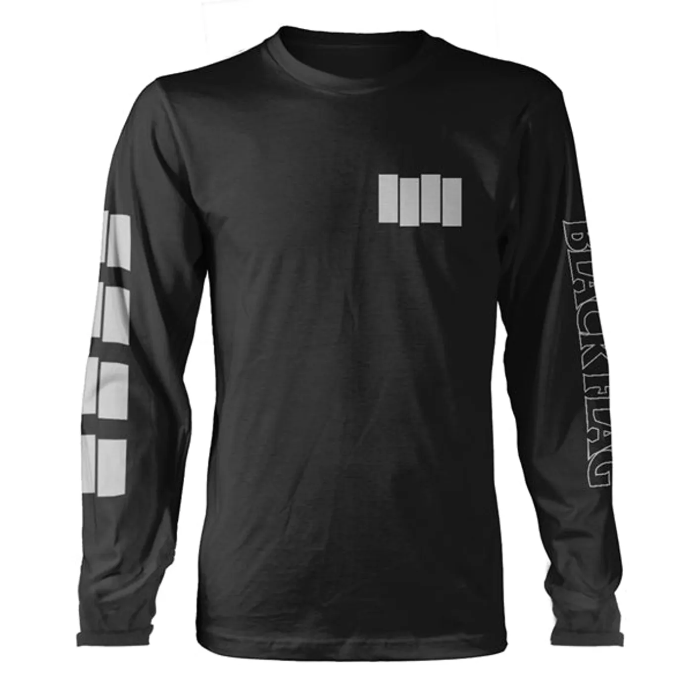 Black Flag Long Sleeve T Shirt - Logo