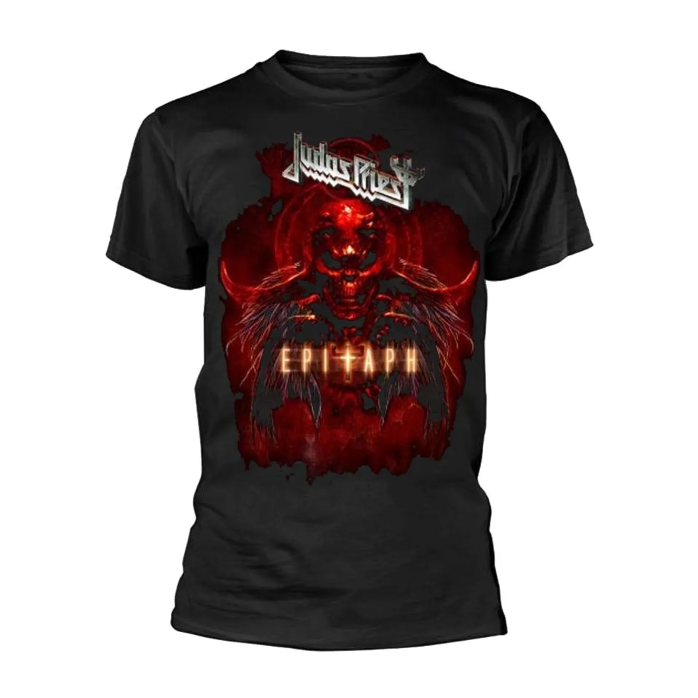 Judas Priest T Shirt - Epitaph Red Horns