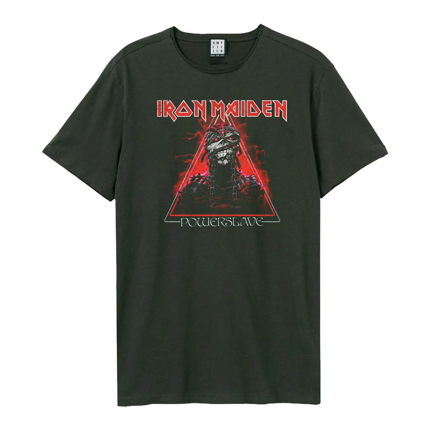 Iron Maiden T Shirt - Red Powerslave Amplified Vintage