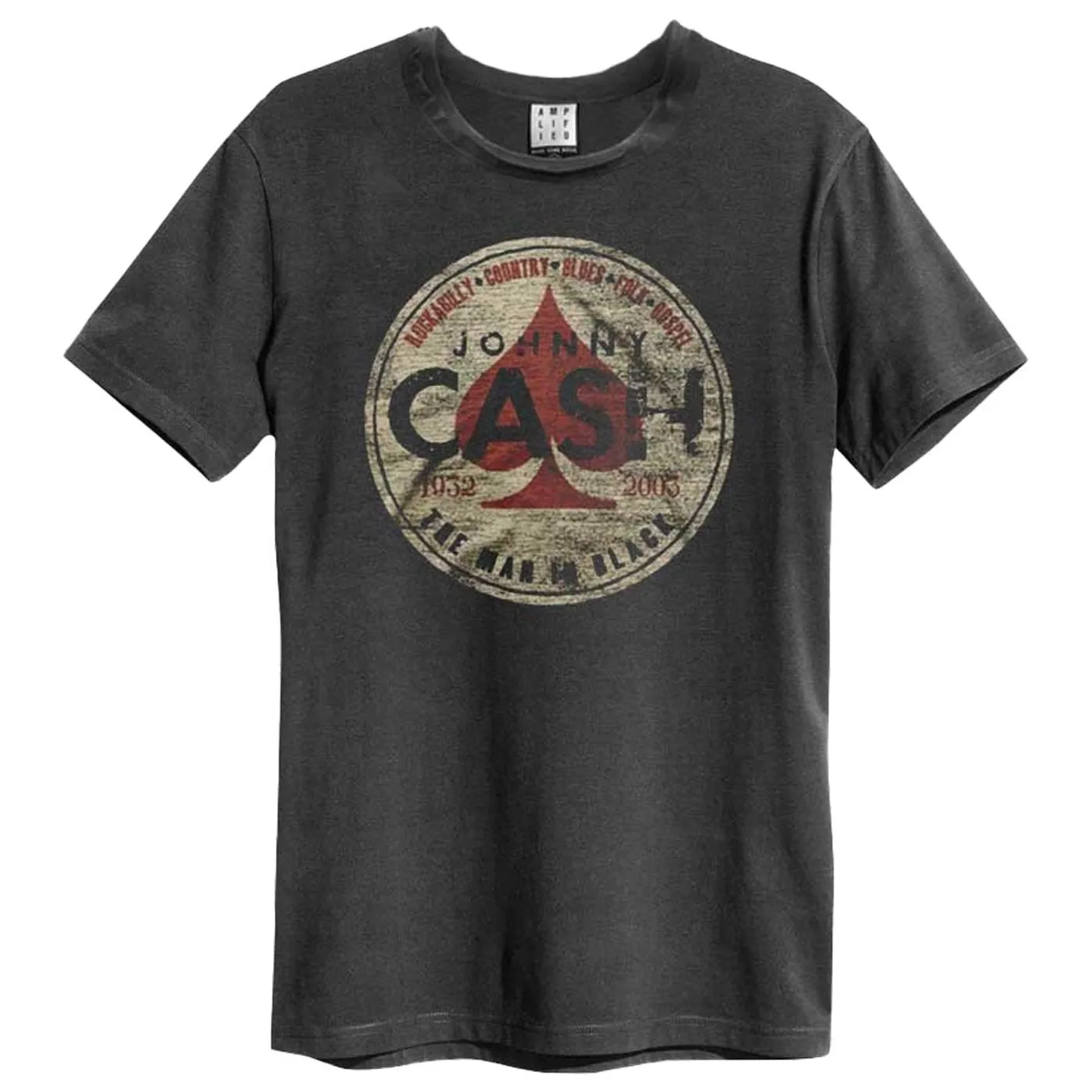 Johnny Cash T Shirt - The Man In Black Amplified Vintage