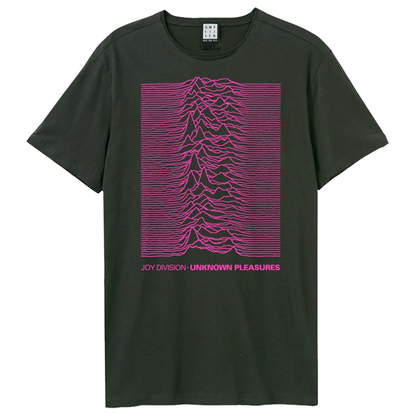 Joy Division T Shirt - Neon Pink Unknown Pleasures