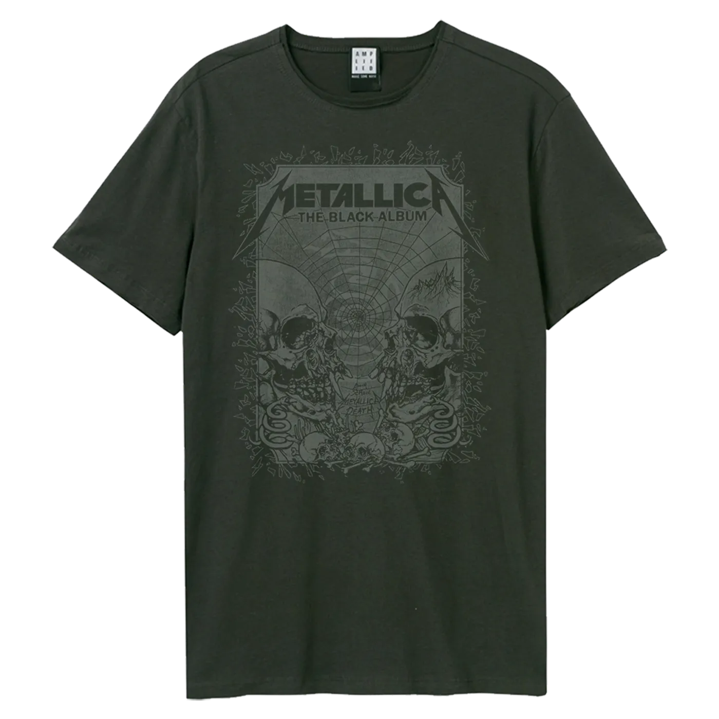Metallica T Shirt - The Black Album Amplified Vintage