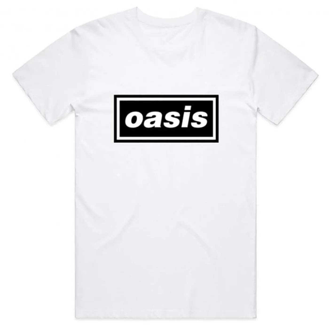 Oasis T Shirt - Logo White Amplified Vintage Amplified Vintage