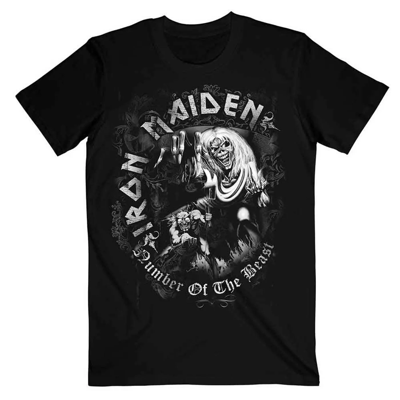 Iron Maiden T Shirt - NOTB Grey Tone