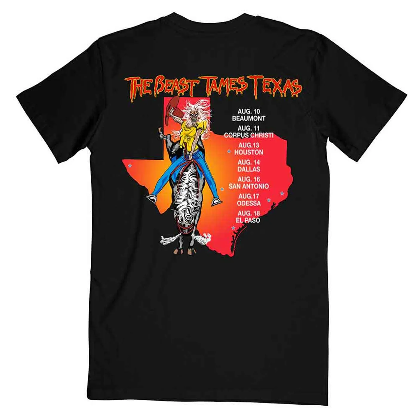 Iron Maiden T Shirt - The Beast Tames Texas