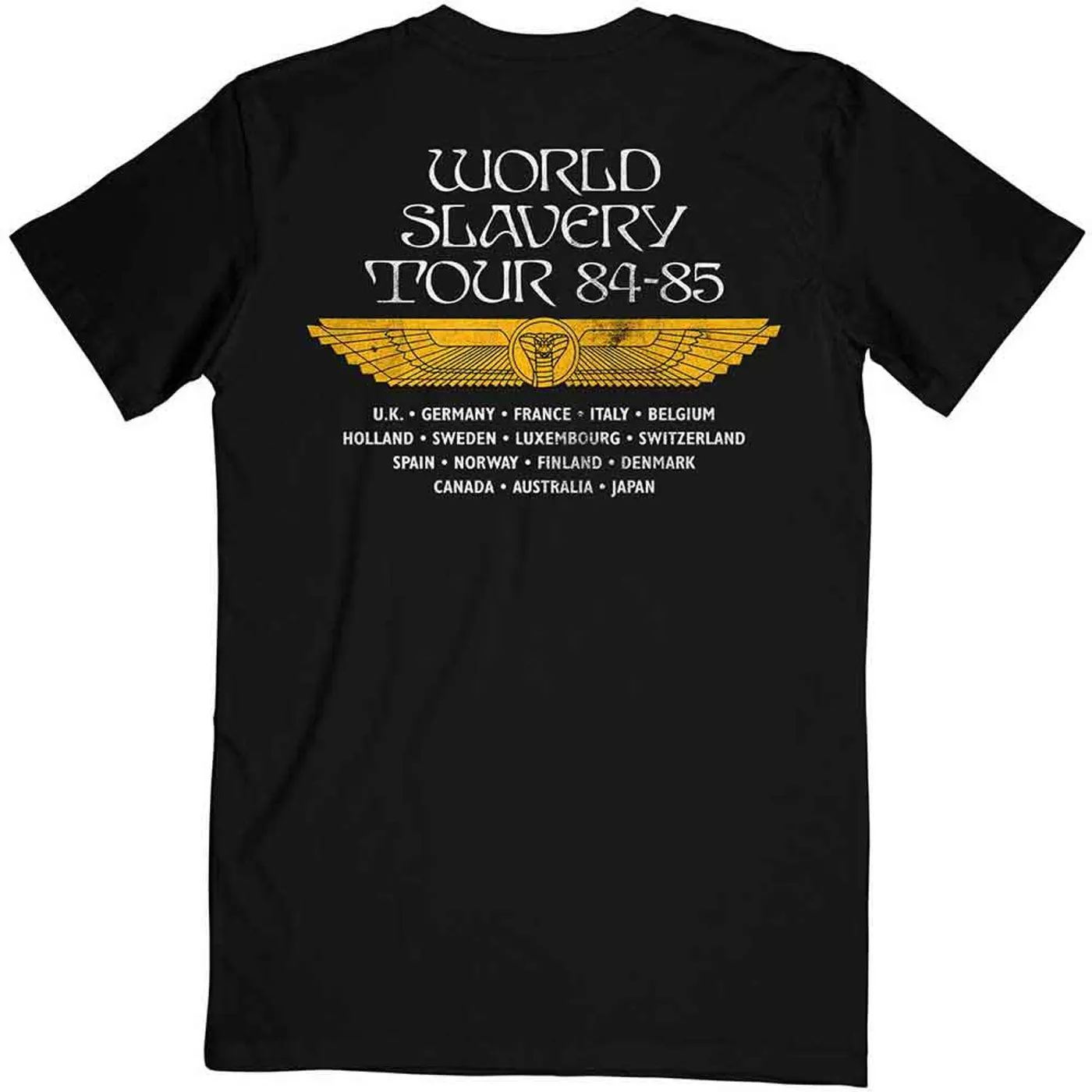 Iron Maiden T Shirt - Powerslave World Slavery Tour