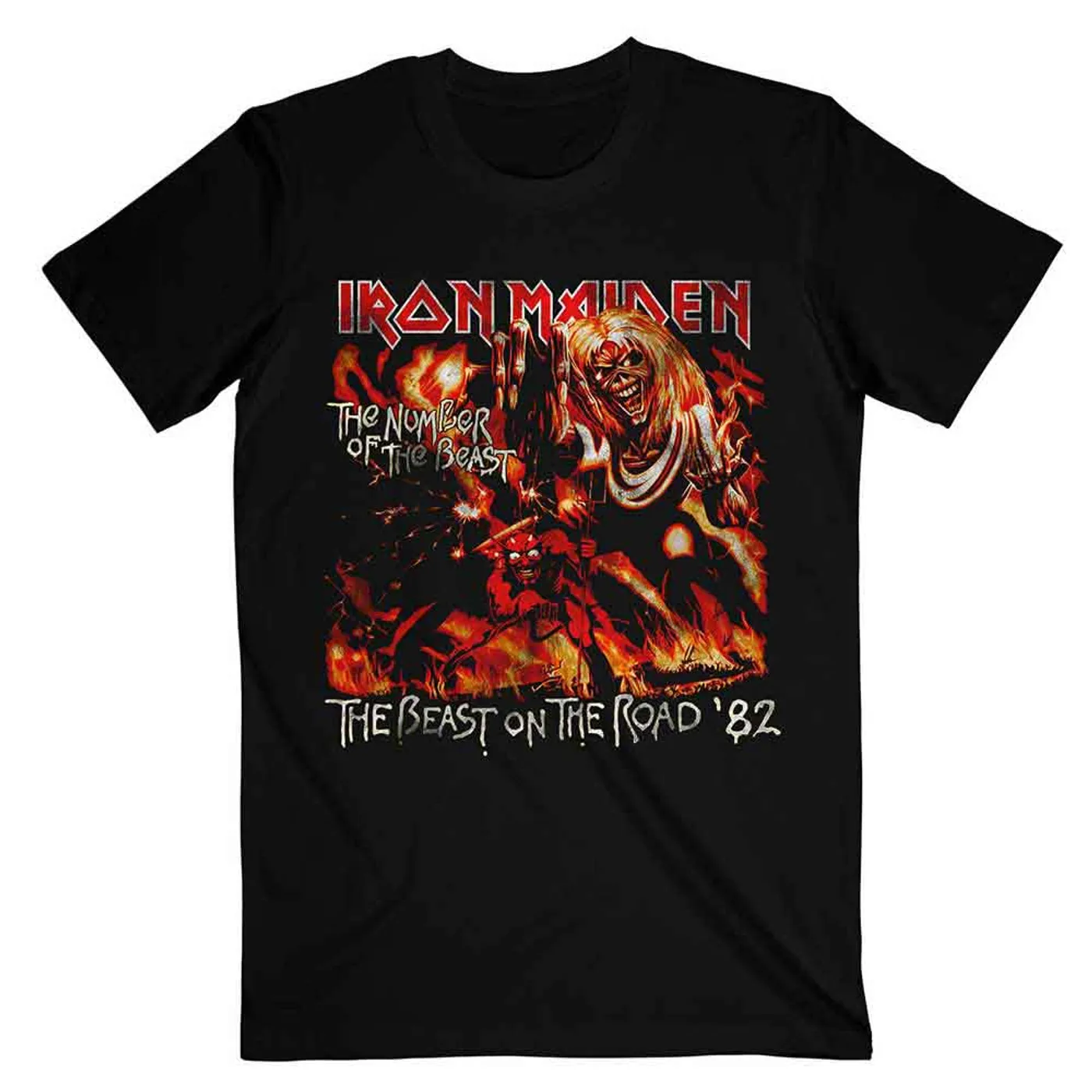 Iron Maiden T Shirt - NOTB The Beast On The Road Vintage