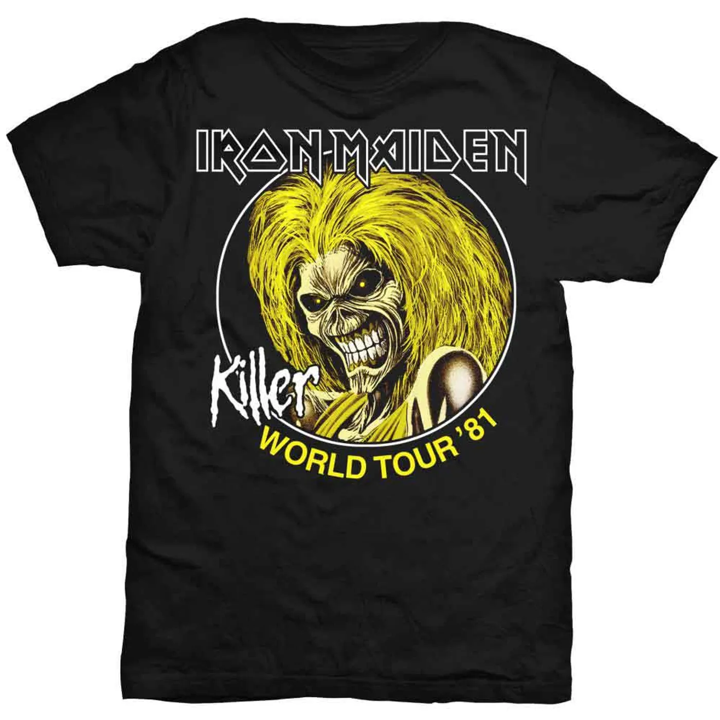 Iron Maiden T Shirt - Killers World Tour 81