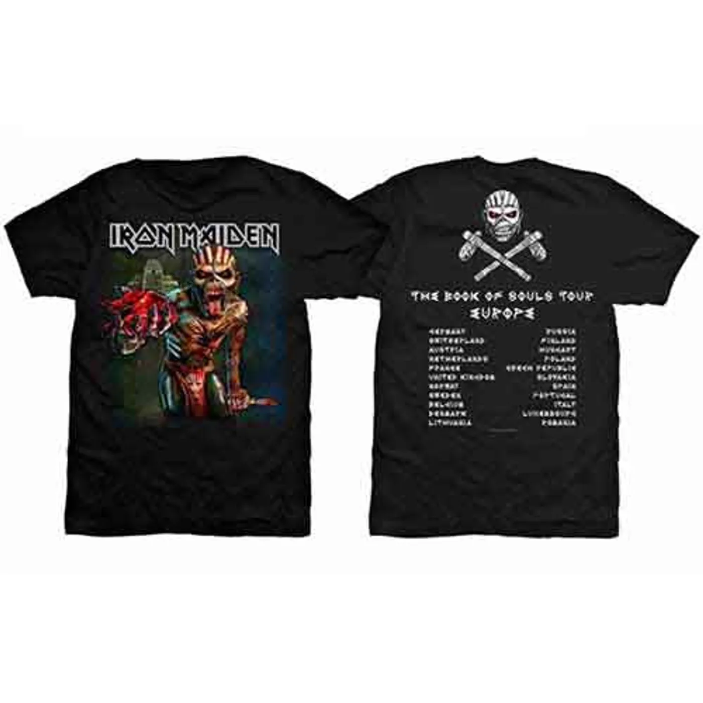 Iron Maiden T Shirt - BOS Euro Tour 2016