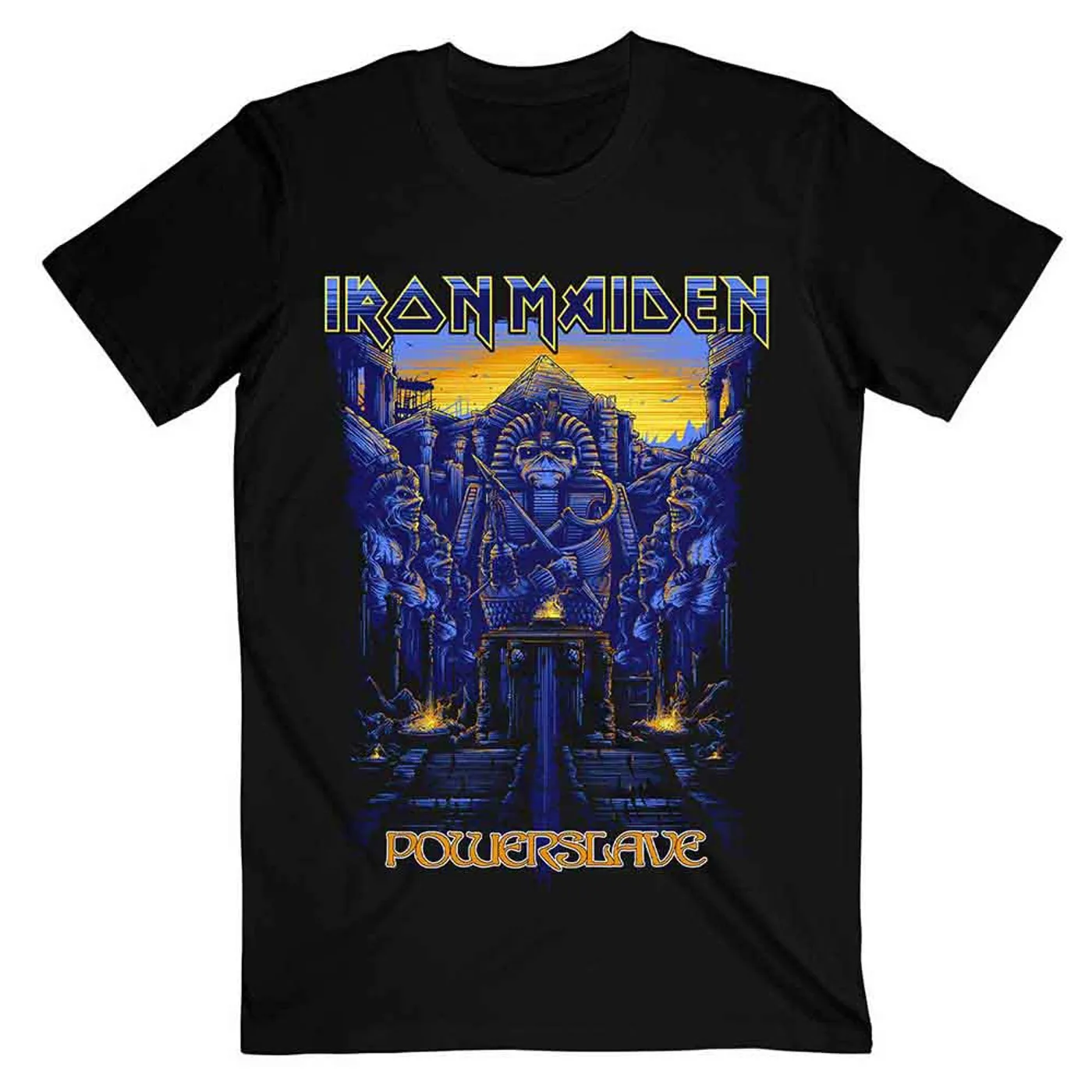 Iron Maiden T Shirt - Dark Ink Powerslaves