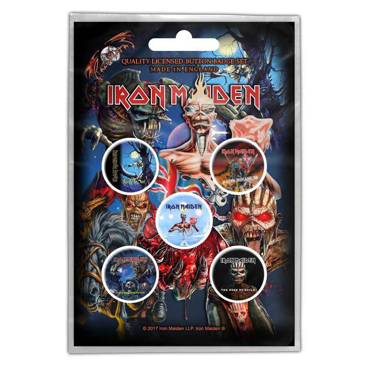 Iron Maiden  Plastic Pin Badge - Later Albums