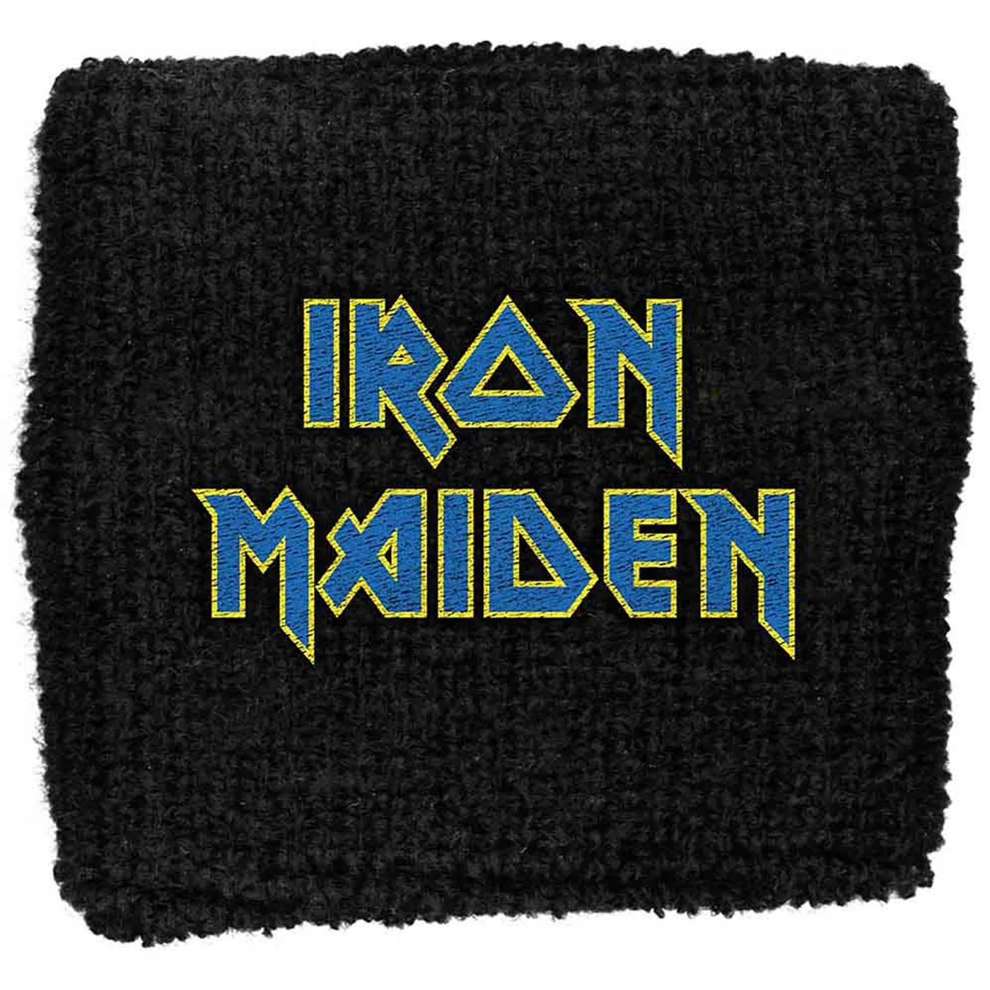 Iron Maiden Wrist Bands - Blue/Yellow Logo